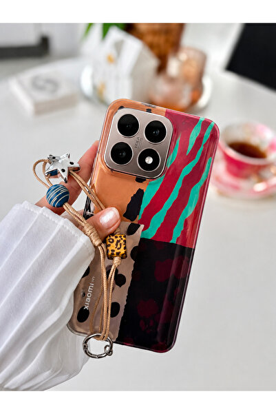 Go Aksesuar XİAOMİ 15T Uyumlu 3d SHİNE Charm LEOPAR Tasarımlı Oyuncaklı Silik...