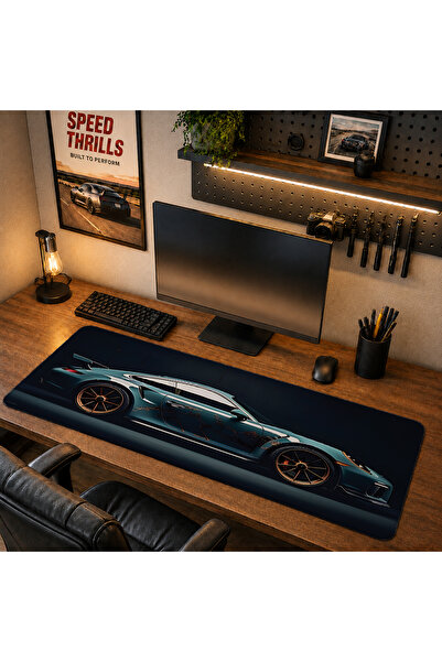 RUGRUMBA Cls1016 40X90Cm Gaming Player XL Large Size Stitched Edge Mousepad w...