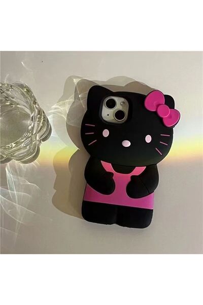 Miniso iPhone 11 1 Bowknot Kitty Cat 3D Silicone Soft Phone Case For iPhone 1...