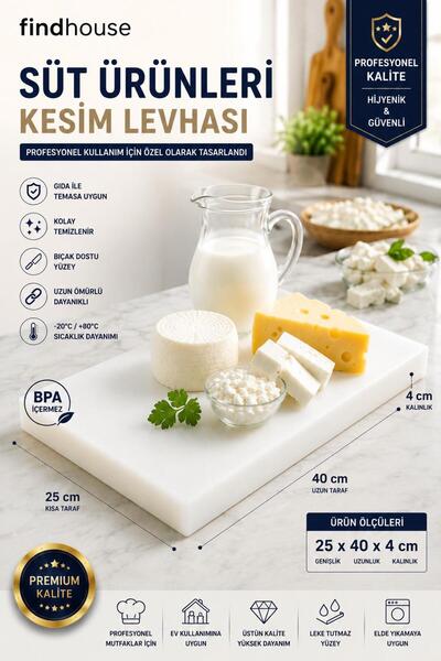 findhouse Kaliteli Çok Renk Seçenekleri ile Polietilen Et Kesim Tahtası Kesme...