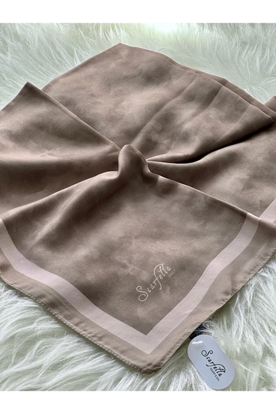 scarfella Bulut desen 90x90 cm mevsimlik soft eşarp