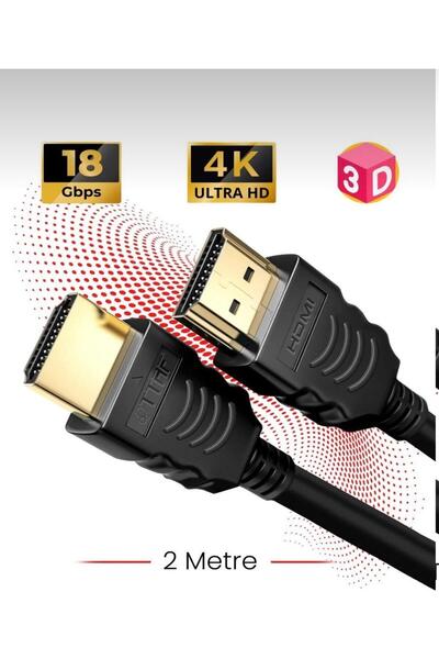 Generic Brand كابل نقل الصوت والفيديو HDMI 2.0 4K Ultra HD 60 هرتز بطول 2 متر...