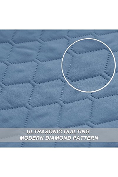 Exclusivo Mezcla Reversible Twin Quilt Bedding Set with Pillow Sham, Lightwei...