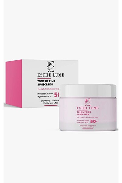 Esthe Lume Ton Eşitleyici Yüksek Koruma Etkili SPF50+ Aydınlatıcı Pembe Yüz Güneş Kremi 50 ml