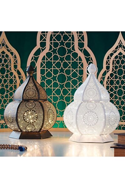 Generic Arabesque Lantern - Deep Brown Color