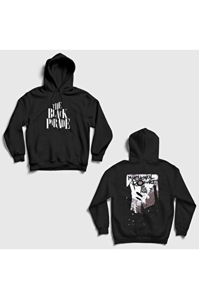 Presmono سويت شيرت بقلنسوة مطبوع عليه Black Parade Rock My Chemical Romance ب...