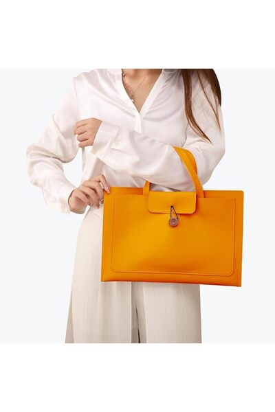 GENERAL Laptop Tote Bag for Women 13/14 Inch Computer Bags Waterproof PU Leat...
