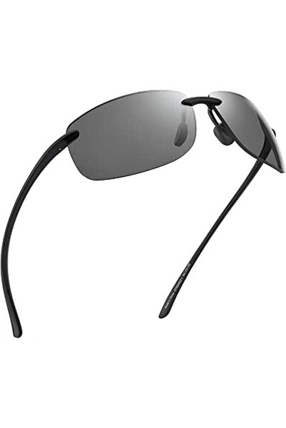JIM HALO Sport Sunglasses for Men Women TR90 Rimless Frame for Running Fishin...