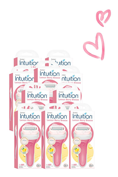 Schick Intuition 10 Pieces Intuition Razor Lemon Berry Breeze 2 Pcs