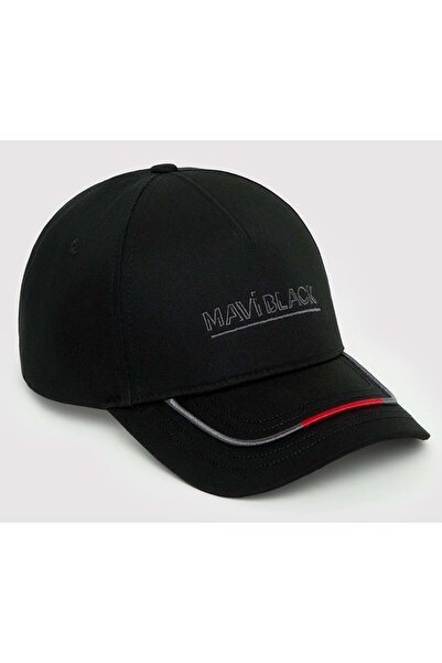 Mavi M0912394 Black Embroidered Logo Hat Black