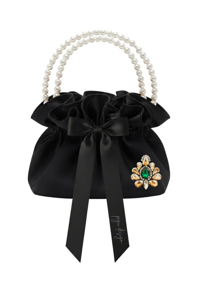 pegu baby collection ΜΑΥΡΗ ΒΑΜΒΑΚΙΝΗ ΣΑΤΕΝ ΤΣΑΝΤΑ, ΔΙΠΛΗΣ ΣΕΙΡΑΣ ΜΕ ΔΙΑΚΟΣΜΗΣ...