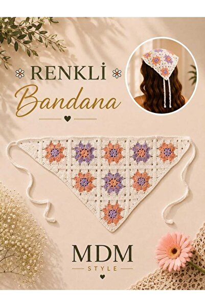 mdm style Granny Square Bandana