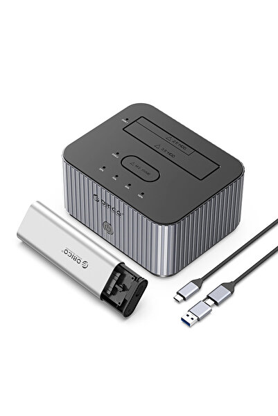 Orico It28E-C Stație de andocare pentru SSD-uri M.2 NVMe și HDD-uri de 2.5 și...