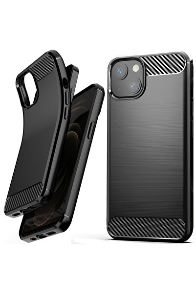 Hurtel Husă flexibilă din carbon pentru iPhone 13 Mini, protecție pentru tele...