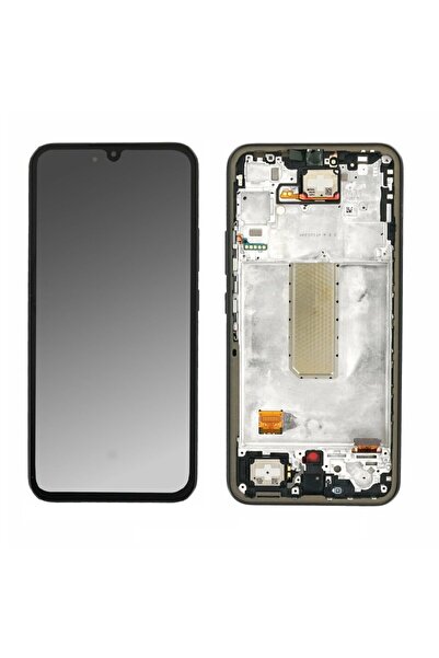 Samsung Γνήσια Οθόνη Και Μηχανισμός Αφής Με Πλαίσιο Μαύρο Galaxy A34 5G A346 ...