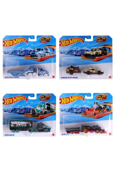 mattel Camioane Hot Wheels Track Fleet - Modele turnate sub presiune la scară...