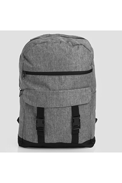 OEM Rucsac laptop bărbătesc gri - Poliester, 28x43cm cu buzunare laterale