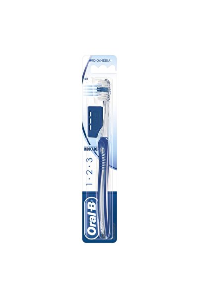 Oral-B Οδοντόβουρτσα 1-2-3 Ινδικατορ 40 Μεσαία
