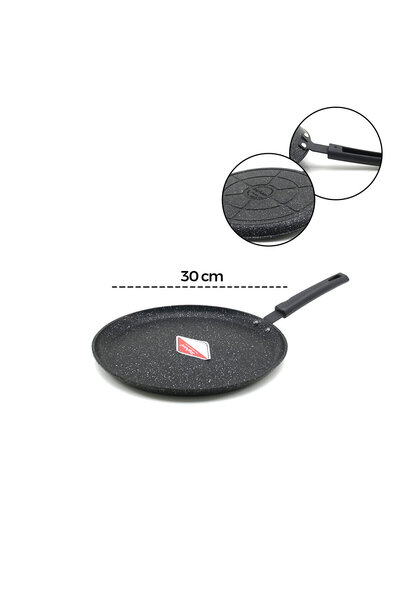 OSKA GLOBAL 30cm Cast Iron Crepe Pan