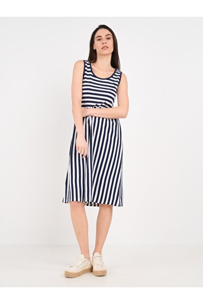 Lee Cooper - Rochie dama cu dungi si detalii