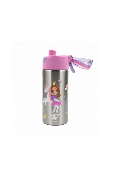 TW Stainless Steel Water Bottle with Spray (400 ml) Unicorn Design