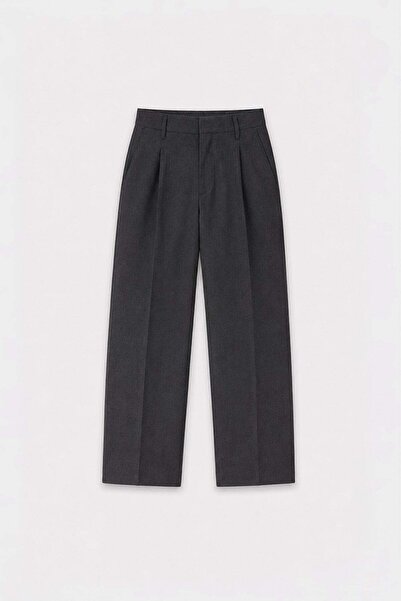 Antioch Gray-1 Relaxed Fit Pleated Men's Trousers