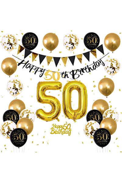 Generic Brand 50th Birthday Party Balloon Set