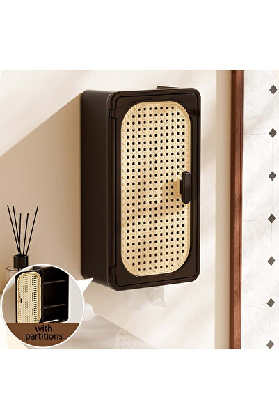 STARSTAR Storage box with lid, waterproof wall-mounted toilet paper holder, l...