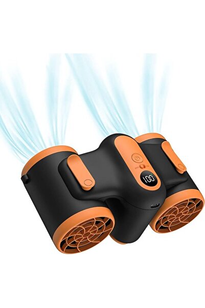 Morvena Picks Ventilator cu clips de 10.000 mAh, ventilator cu aer dublu, 3 v...