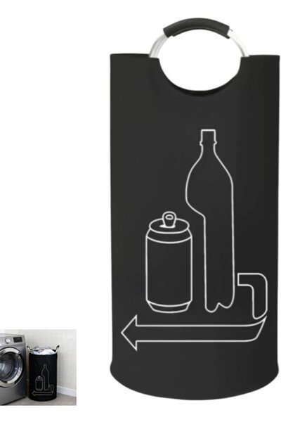 Morvena Picks Coș de colectare a sticlelor goale, sac de depozitare pentru ru...