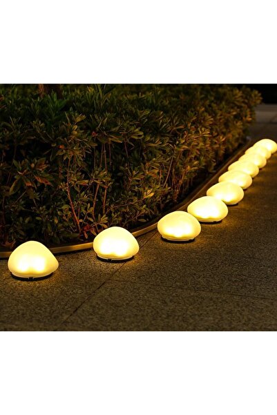 STARSTAR Two IP44 waterproof solar patio lights, with a pebble-like appearanc...