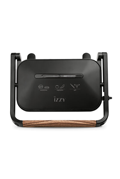 izzy IZ-2013 Τοστιέρα για 2 τοστ 1300W Ξύλινη (224144)
