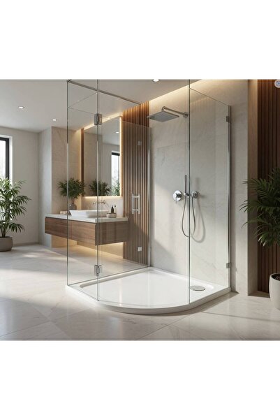 Genel Markalar - Monoflat Duş Teknesi Oval 90*90 Beyaz OUTLET - OPLO0007-