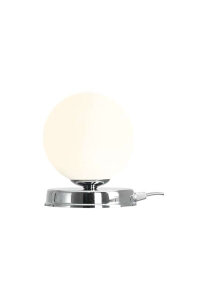 Aldex Lampă de masă cromată, Aldex, Ball S, metal, E14, 14x14x17cm