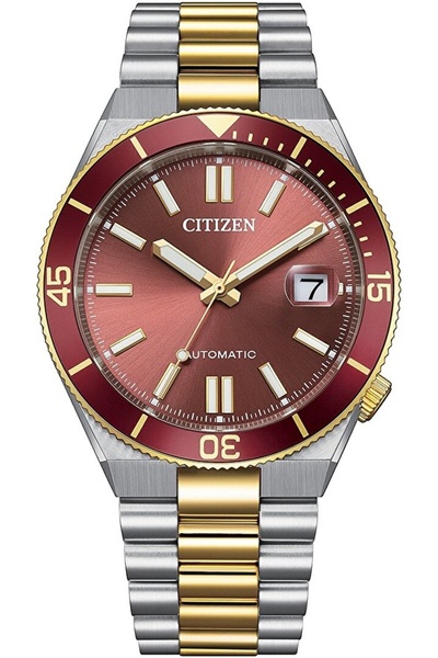 Citizen Tsuyosa Shore Coral Red Nj0234-58X Automatic Men's Wristwatch
