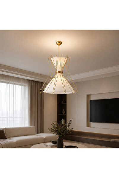UTTERMOST بوميرانج، مصباح معلق 4 لتر - نحاس كبير الحجم