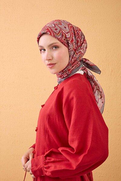 Silk Home Velora Scarf Vintage Paisley Red
