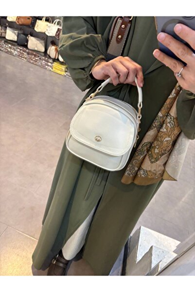 Çanta Trend Women's Soft Leather Look Bag with Flap Closure