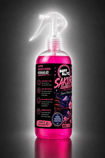 Araba Kokusu-Sakura- Japon Kiraz Çiçeği Uzun Süre Kalıcı Sprey Oto Kokusu 400 mL