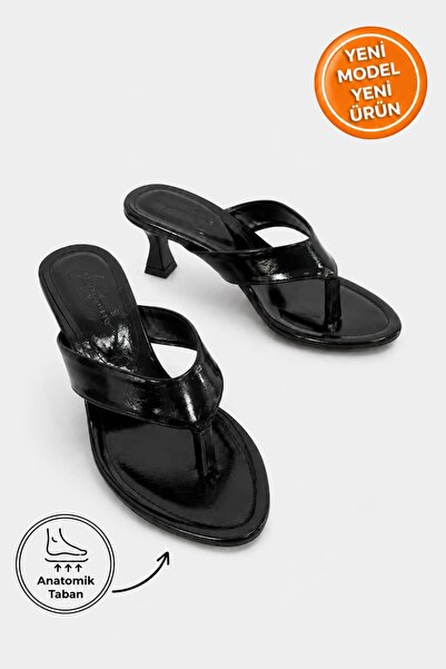 Ayakkabı Consept Flip-flops elegante cu toc scurt, 100% anatomice, cu talpă c...