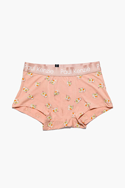 Paul Kenzie Patterned Men's Trunk Boxer - Noodle
