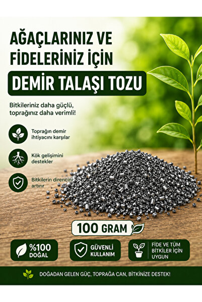 Ağaç ve Fideler İçin Demir Talaşı Tozu 100 Gram