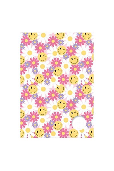 Jumbo Caiet de geometrie A4 cu copertă cu model floral - 24 de pagini