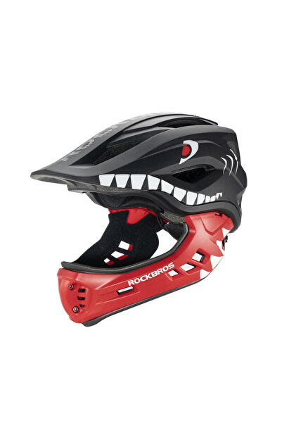 ROCKBROS Shark Tt-32006 Cască de ciclism pentru copii cu protecție detașabilă...