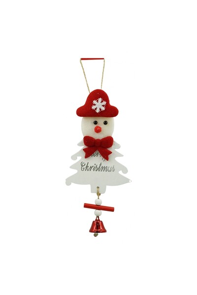 Rao Ornament de Brad Om de Zapada, Alb, Lemn, 20 Cm