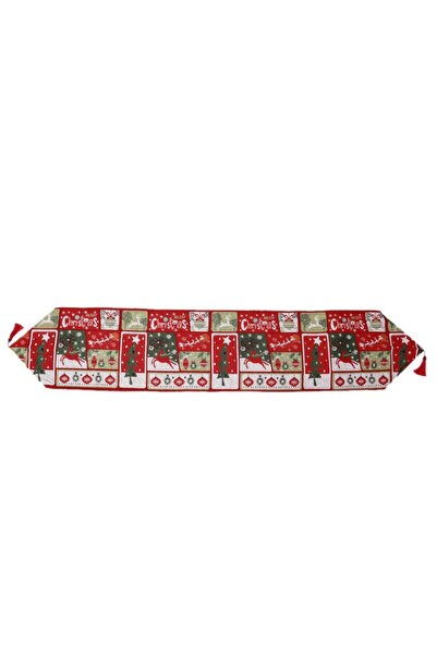 Rao Napron Decorativ pentru Masa, Model Merry Christmas, Tematica Craciun, 35...