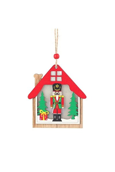 Rao Ornament de Brad, cu Lumini Led, din Lemn, Figurina Spargatorul de Nuci, ...