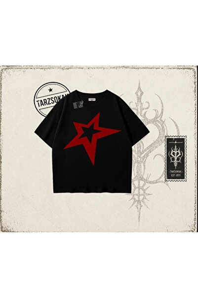 Tarzsokak Unisex zvezda, velika unisex majica, bela