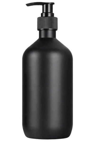 Morvena Picks Dozator de sapun, 300ml, flacon negru mat cu dozator pompa, pot...