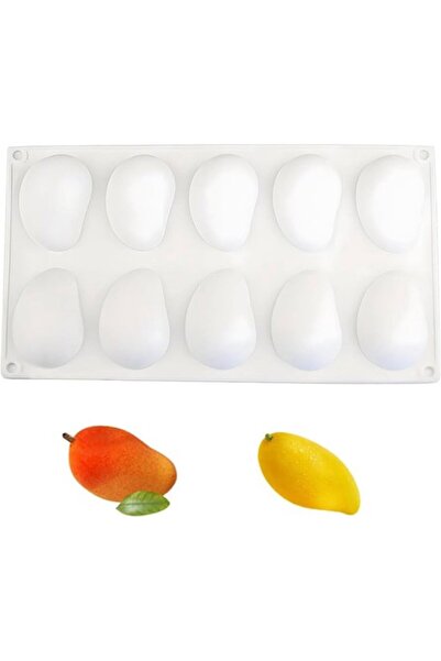 STARSTAR Silicone Mango Dessert Mold - 10 Holes - Flexible and Durable - Sili...